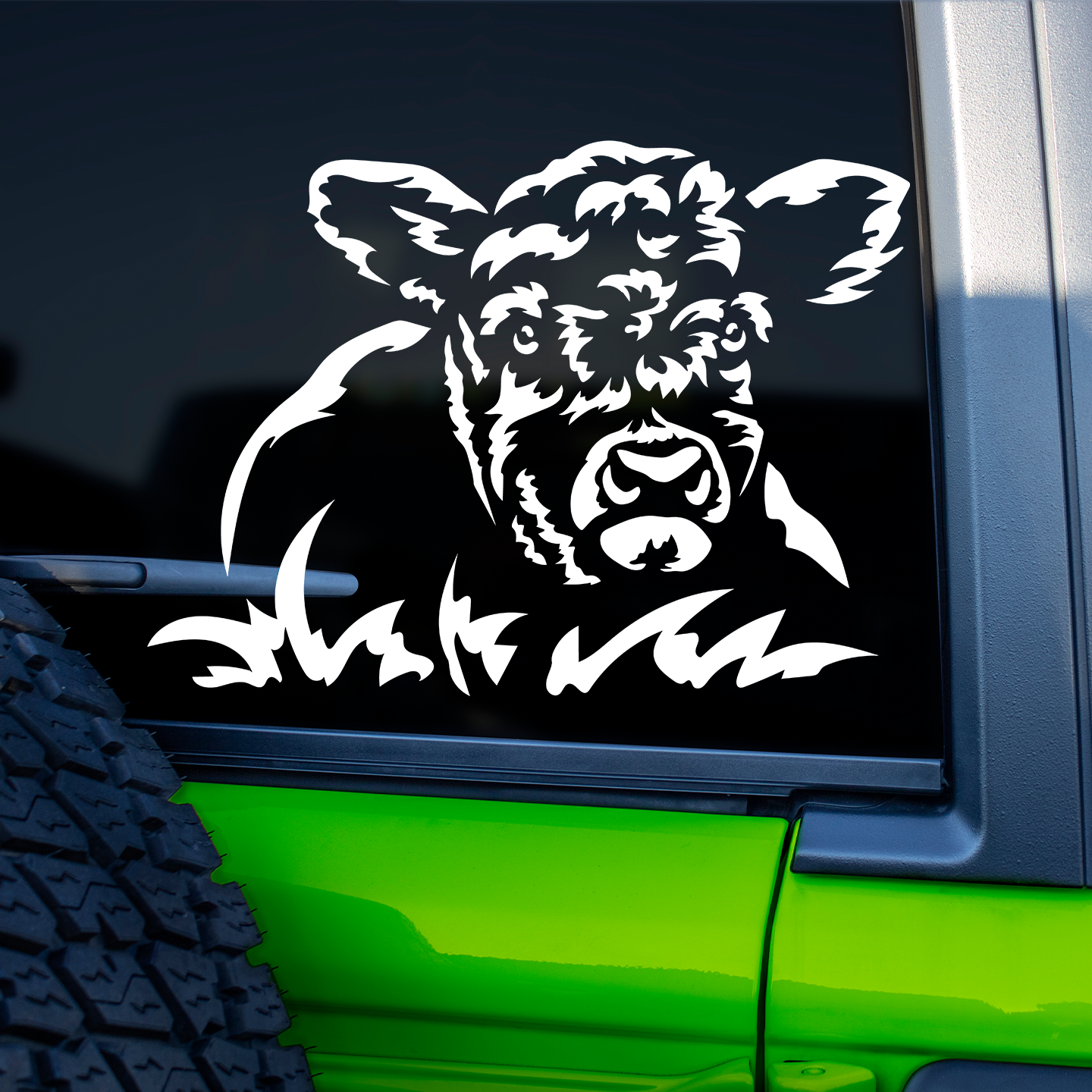 Highland Cow Calf Sticker