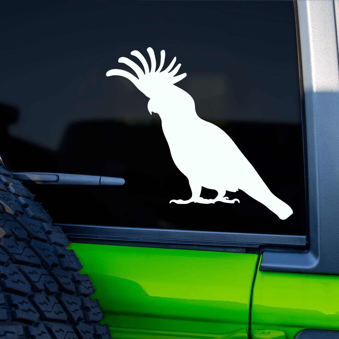 Cockatoo Silhouette Stickers