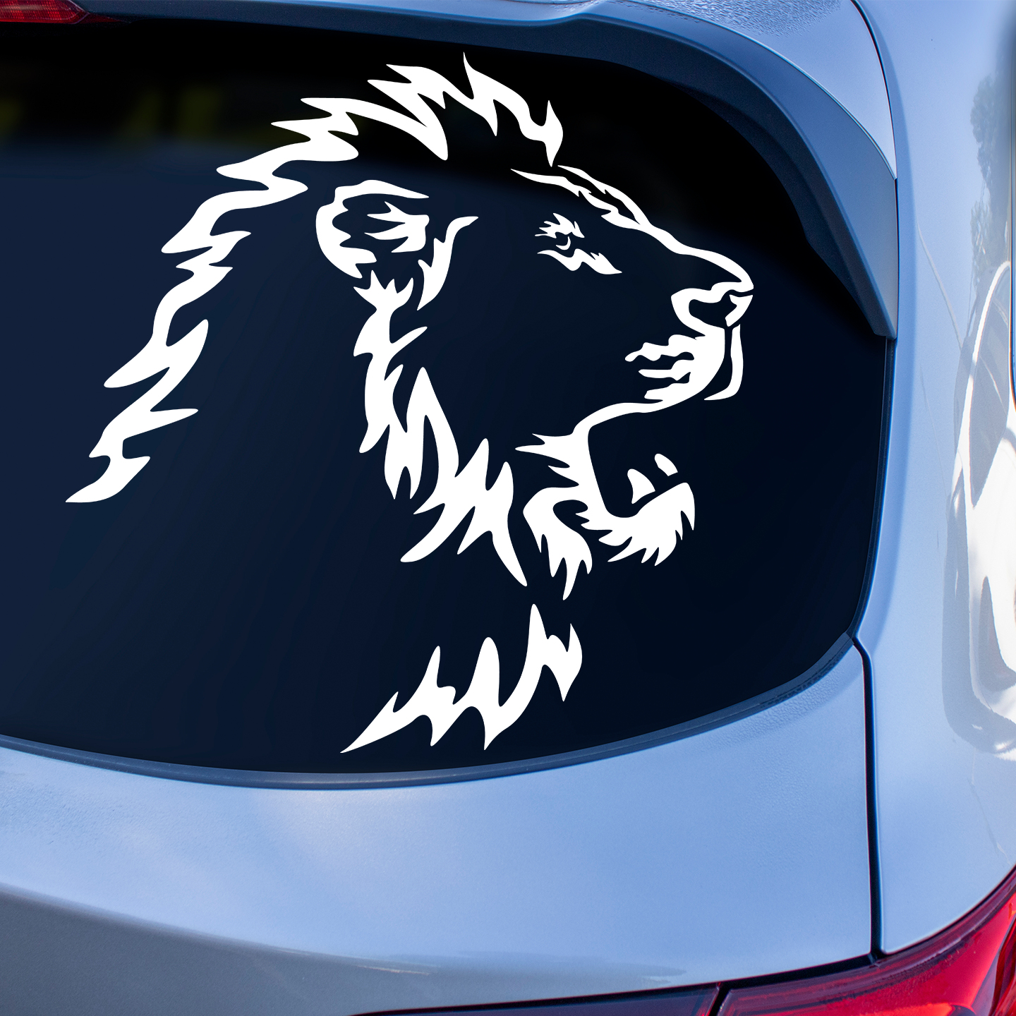 Lion With Mane Roaring Sticker | Animal Lover Decals Australia – Pet ...
