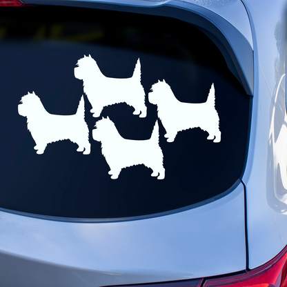 Cairn Terrier Silhouette Stickers
