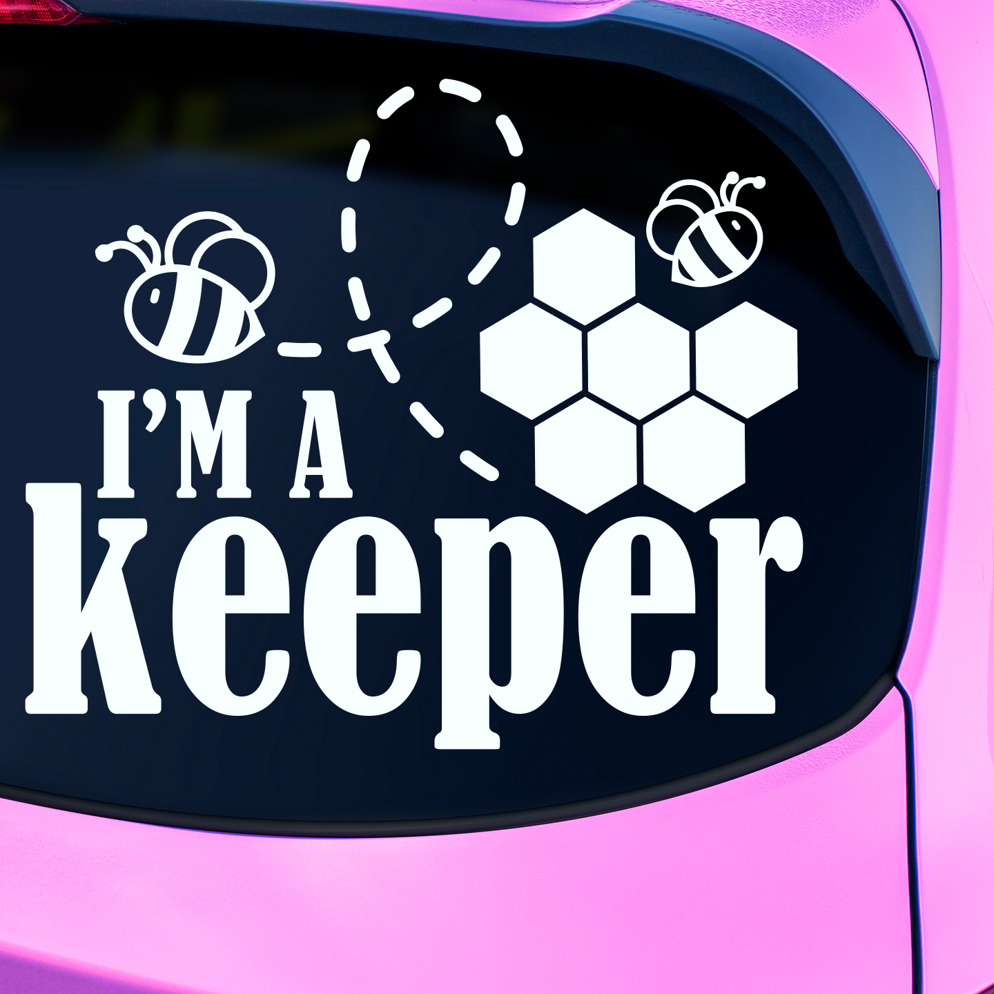 I'm A Keeper Funny Bee Sticker