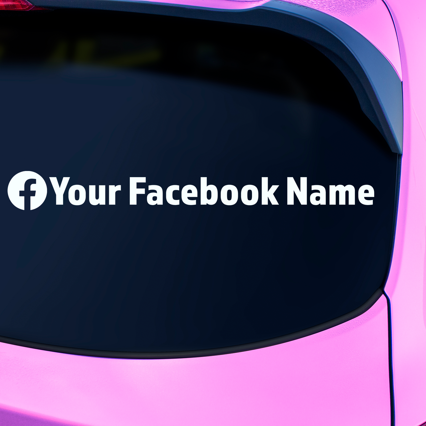 Facebook Sticker | Social Media Username Stickers – Pet Stickers Australia