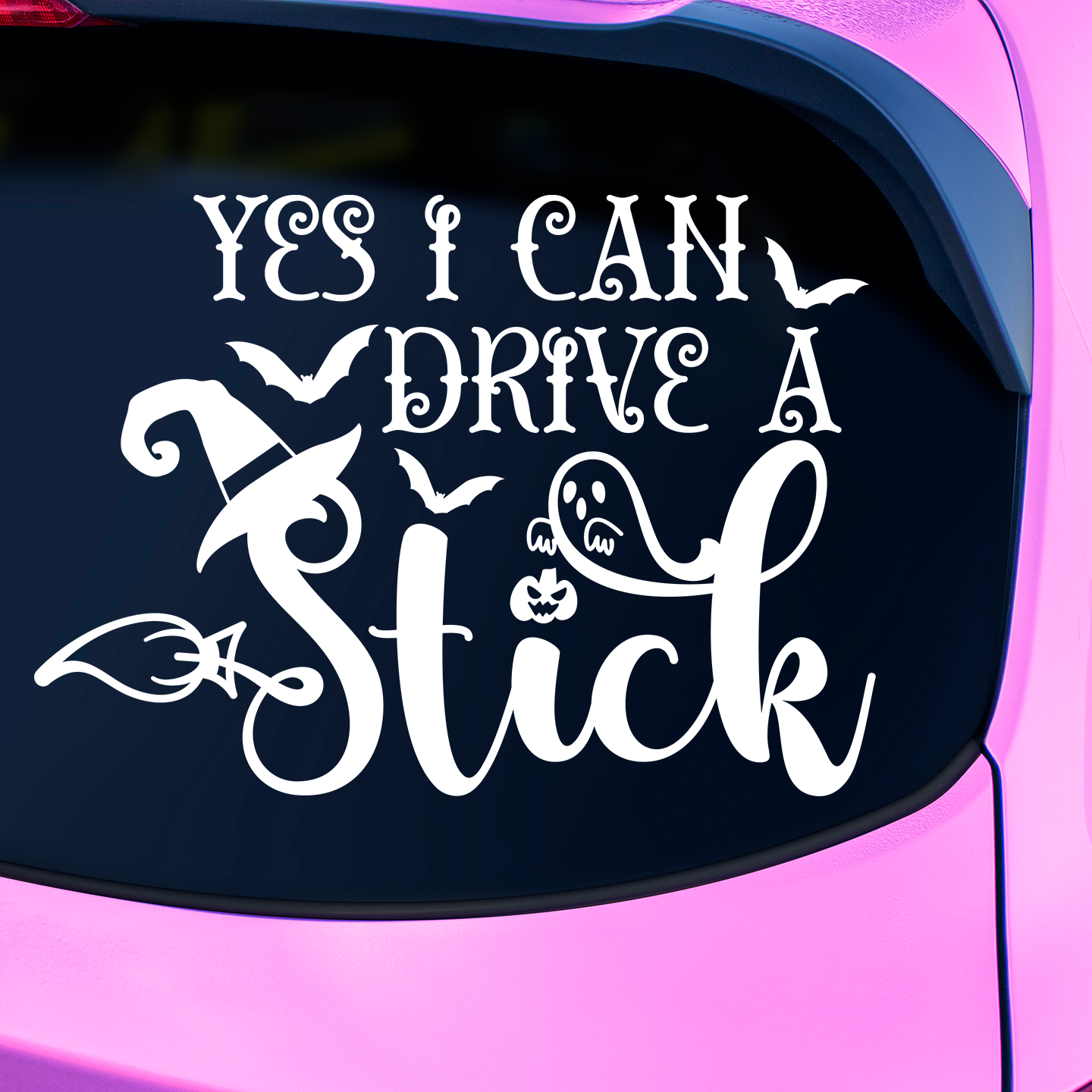 Yes I Can Drive A Stick Sticker | Pagan Witchy Stickers Australia – Pet ...