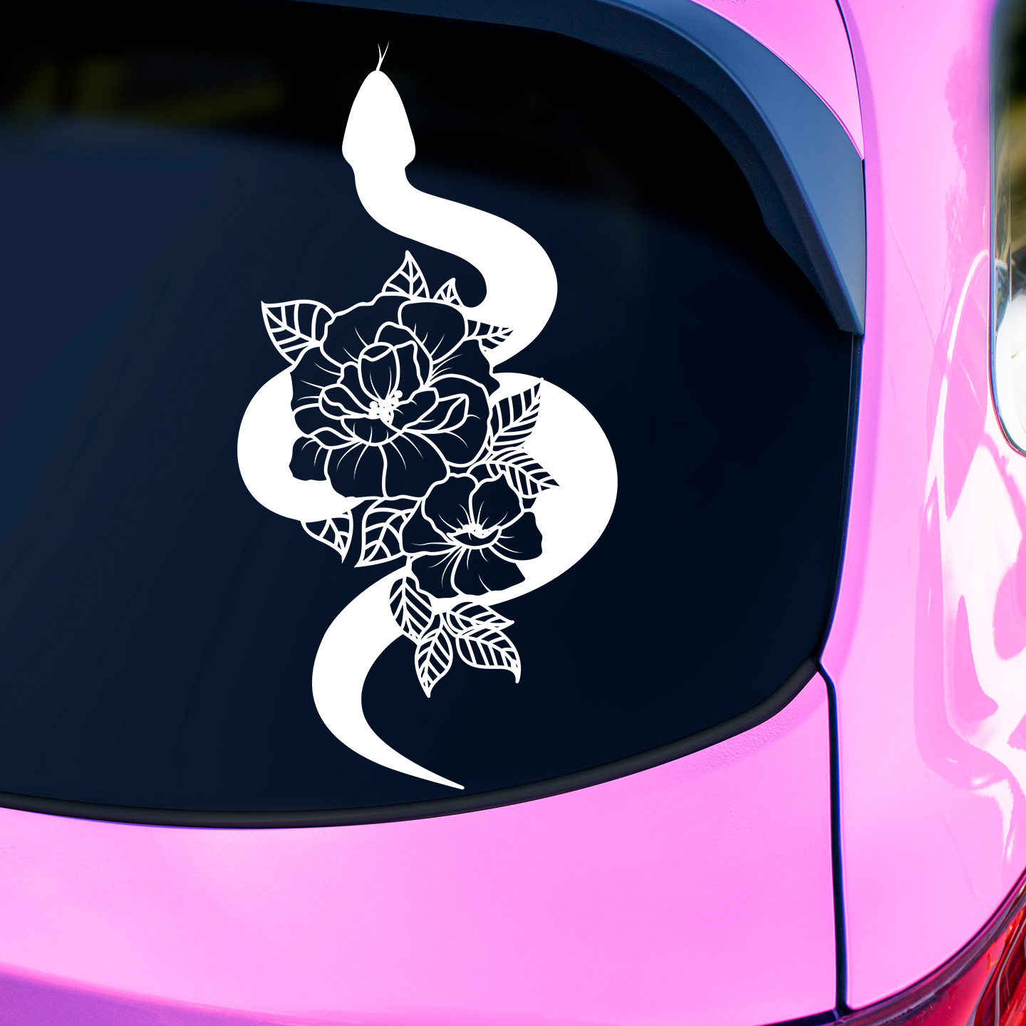 Flower Snake Sticker