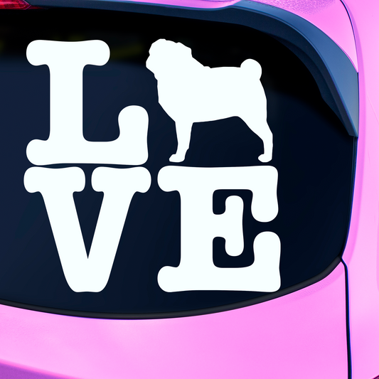 Pug Love Sticker
