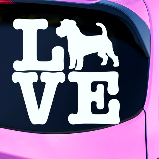 Jack Russell Love Sticker