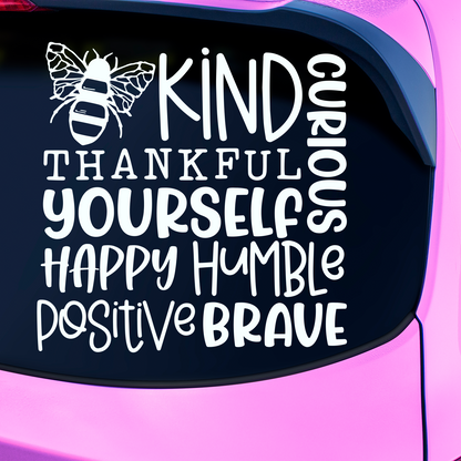 Bee Kind Positive Affirmation Sticker