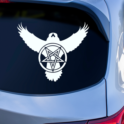 Crow Pentagram Sticker