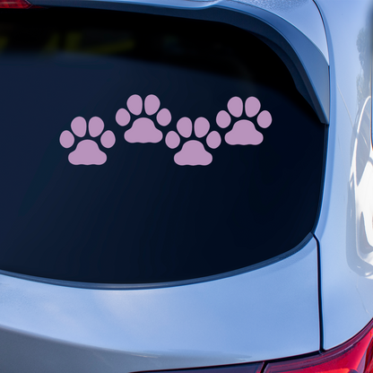 Lilac Paw Print Stickers