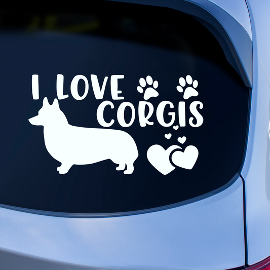 I Love Corgis Sticker