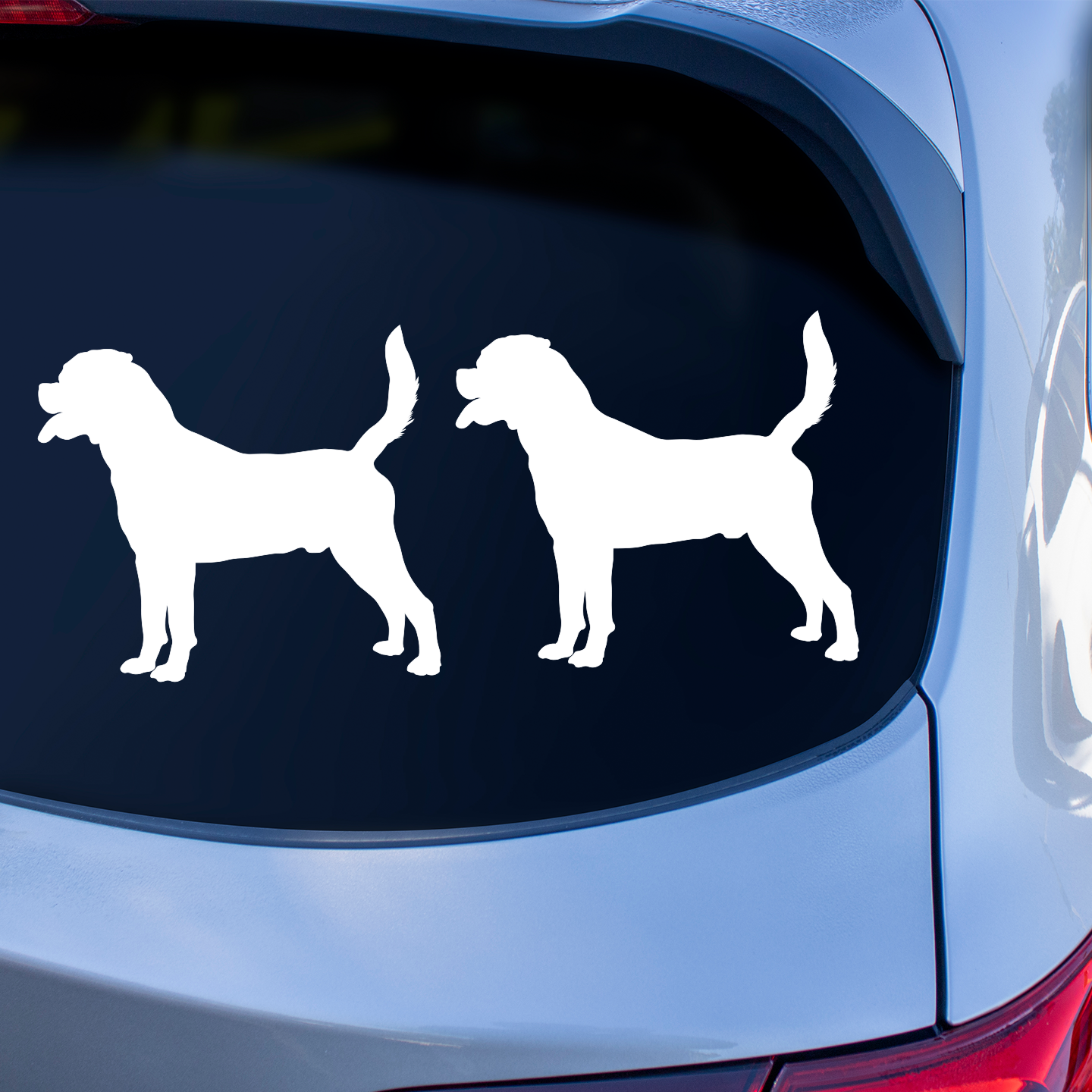 Rottweiler Silhouette Stickers