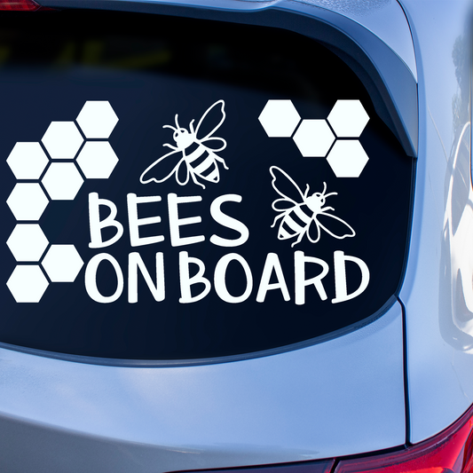 Bees On Board Sticker
