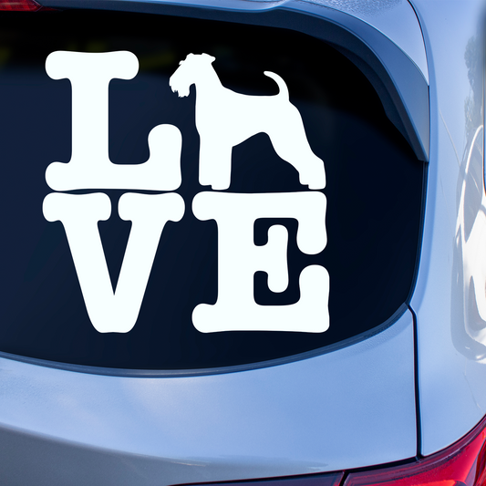 Airedale Terrier Love Sticker