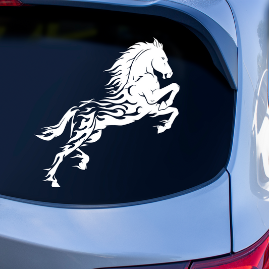 Horse Flames Sticker