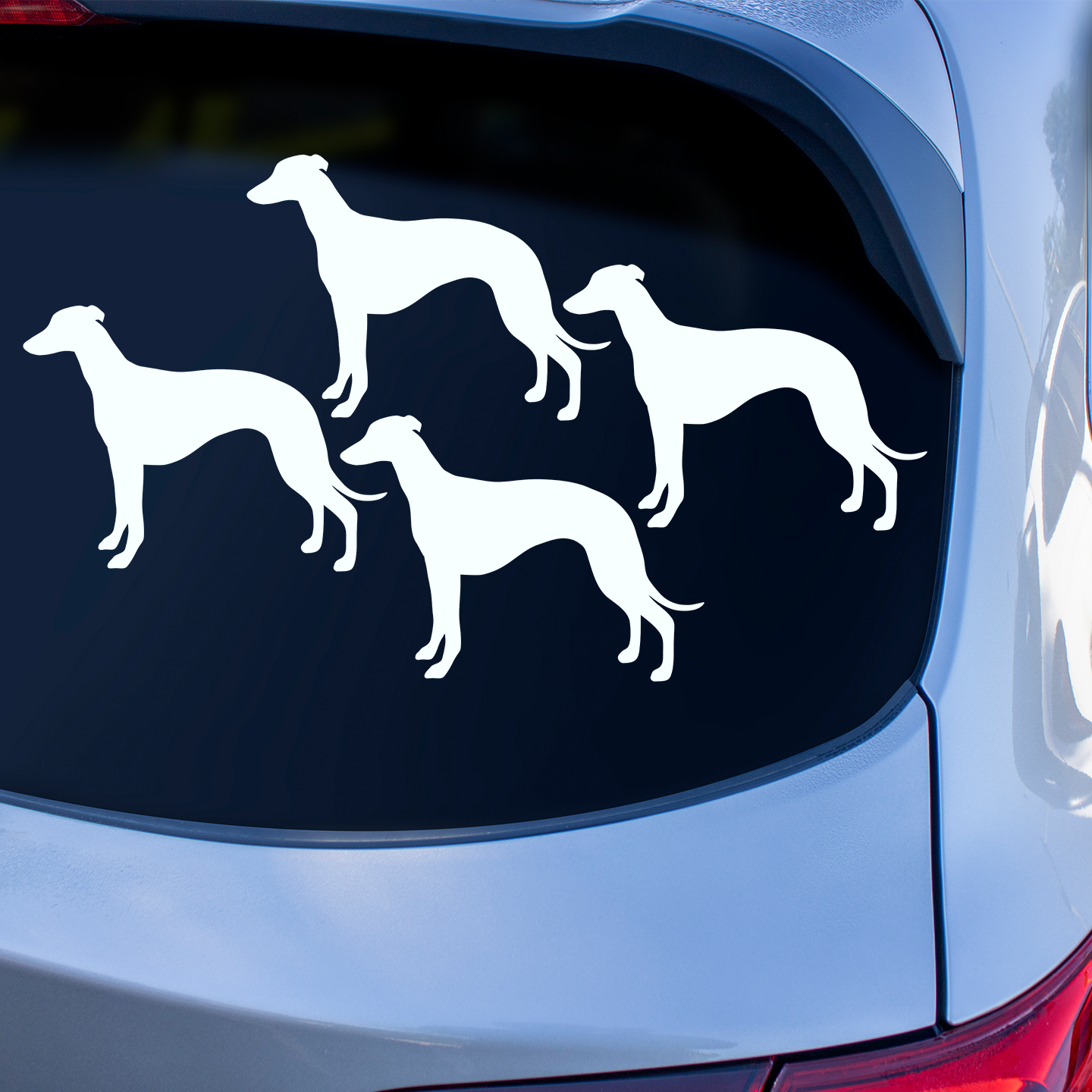 Whippet Silhouette Stickers