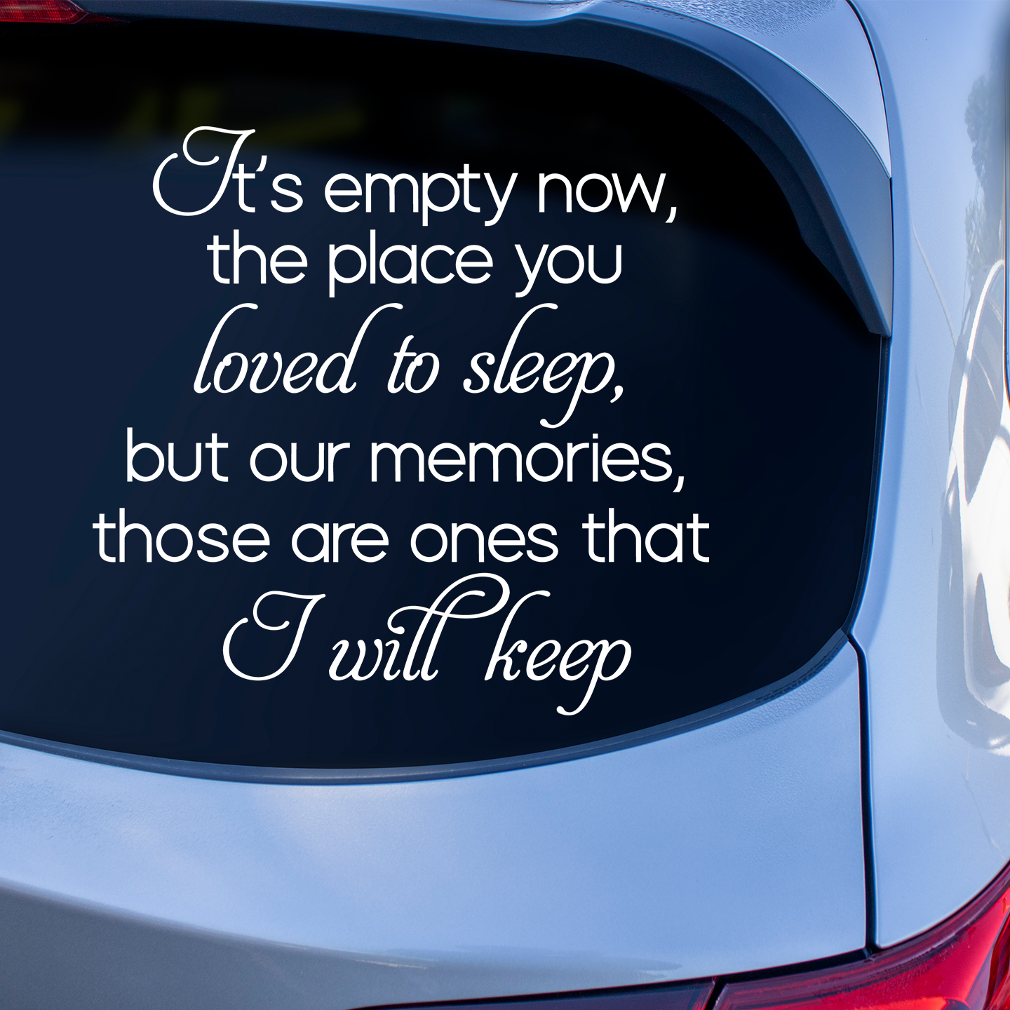 Memories I Will Keep Pet Memorial Sticker