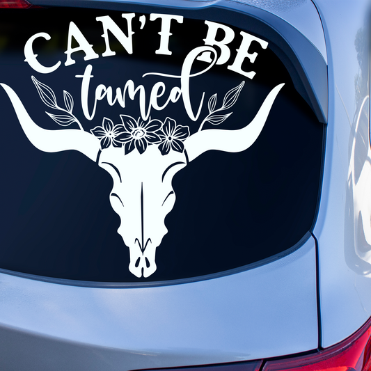 Longhorn Can't Be Tamed Sticker