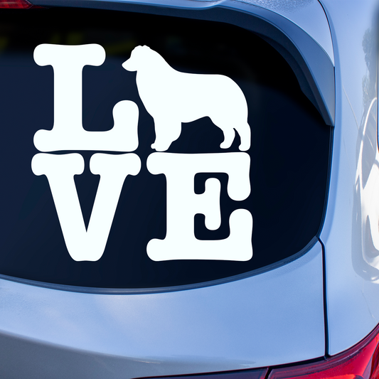 Australian Shepherd Love Sticker