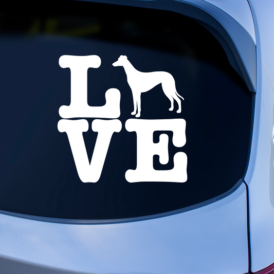 Love Greyhound Sticker