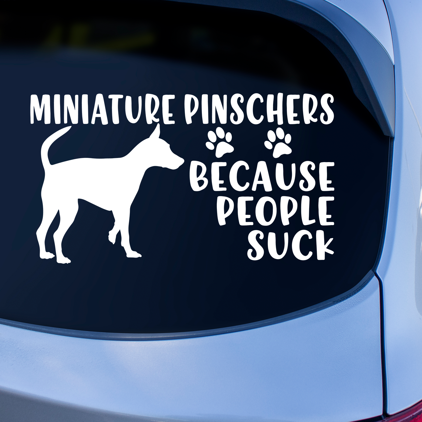 Miniature Pinscher Sticker | Dog Stickers For Cars Australia – Pet ...
