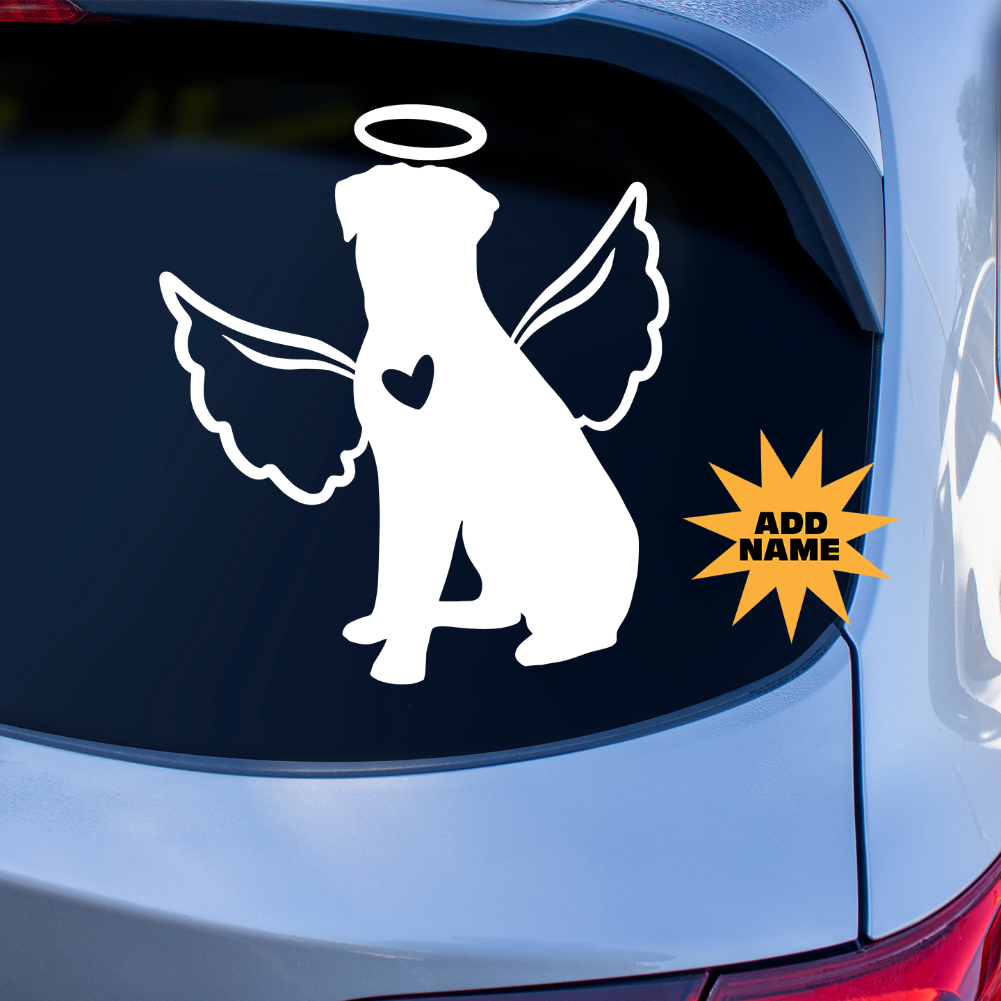 Rottweiler With Angel Wings Sticker