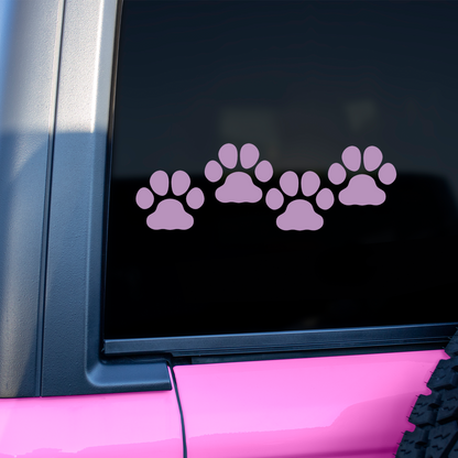 Lilac Paw Print Stickers