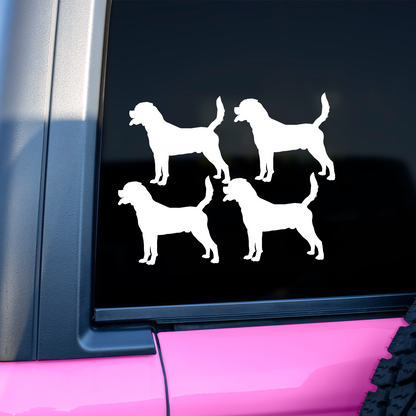 Rottweiler Silhouette Stickers