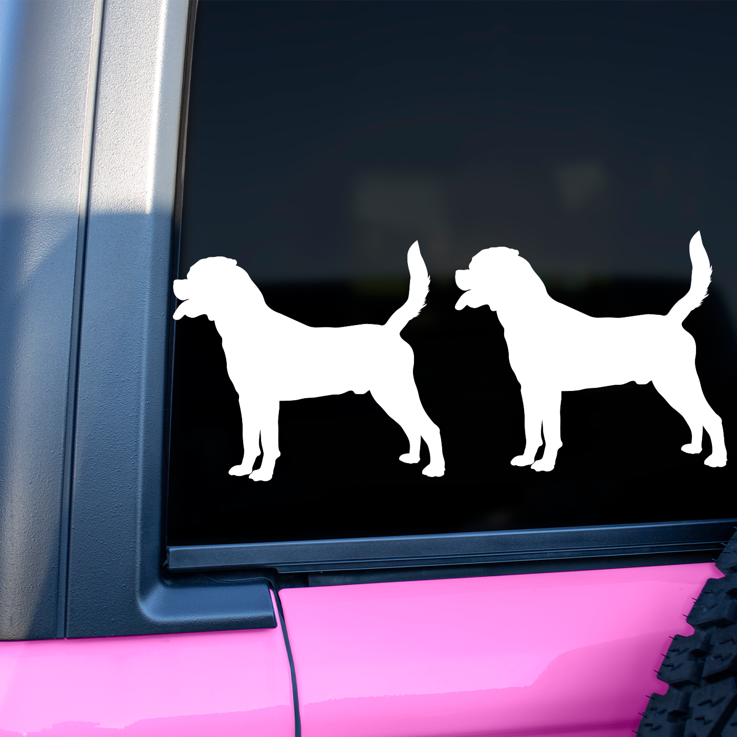 Rottweiler Silhouette Stickers