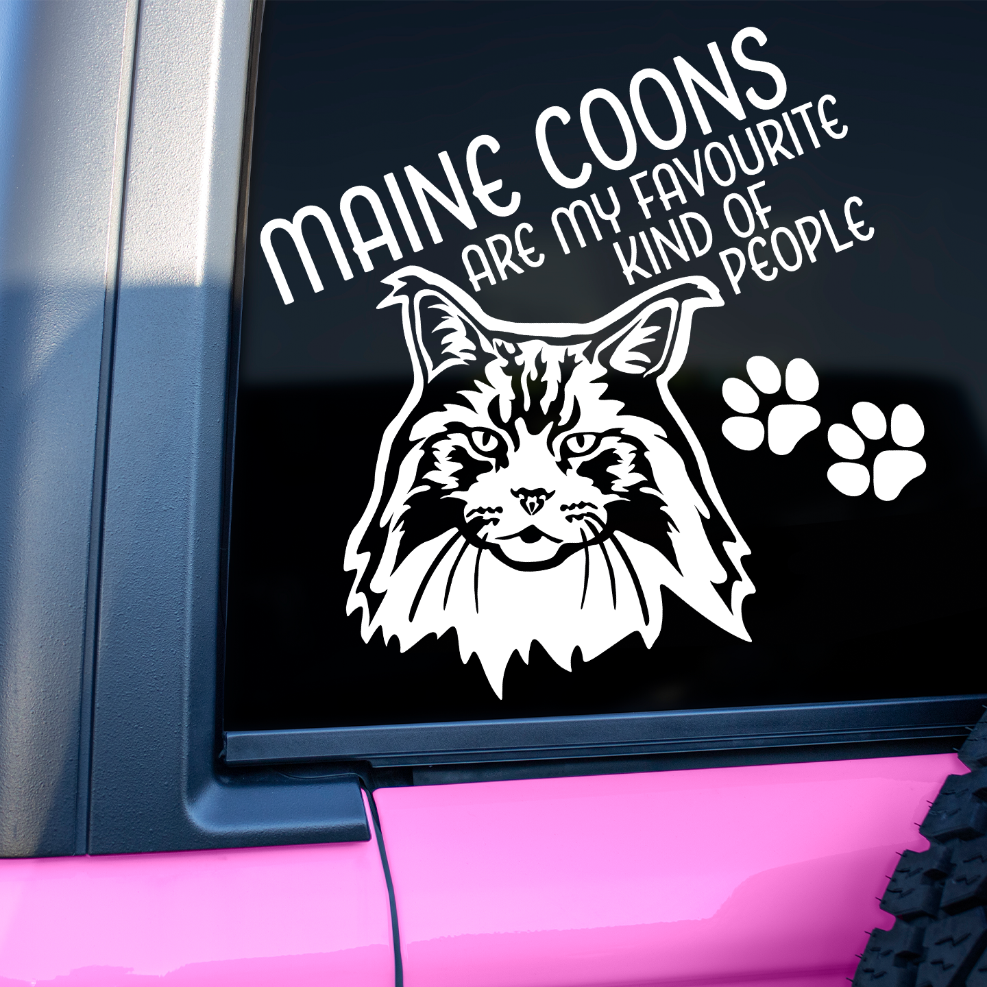 Maine Coons Are My Favourite Kind Of People Sticker