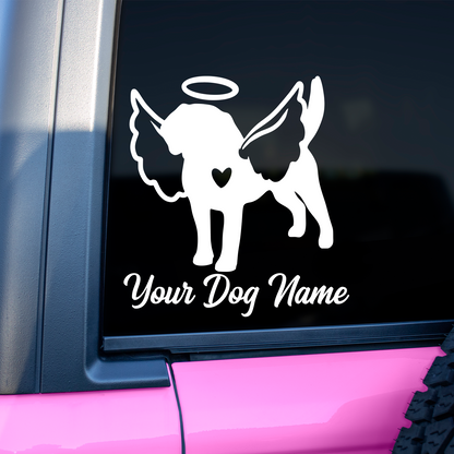 Beagle With Angel Wings Sticker