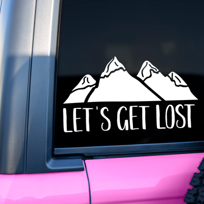 Lets Get Lost Sticker