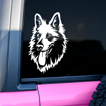 White Swiss Shepherd Sticker