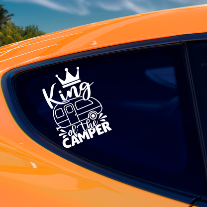 King Of The Camper Sticker