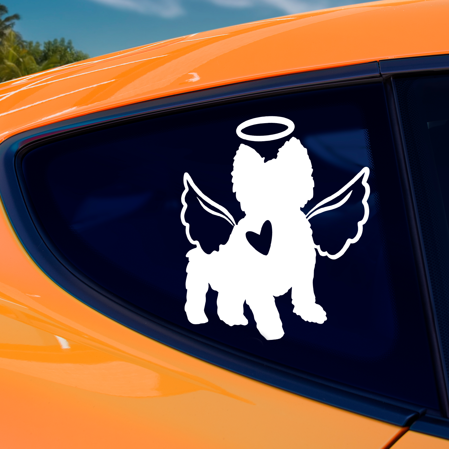 Yorkshire Terrier With Angel Wings Sticker