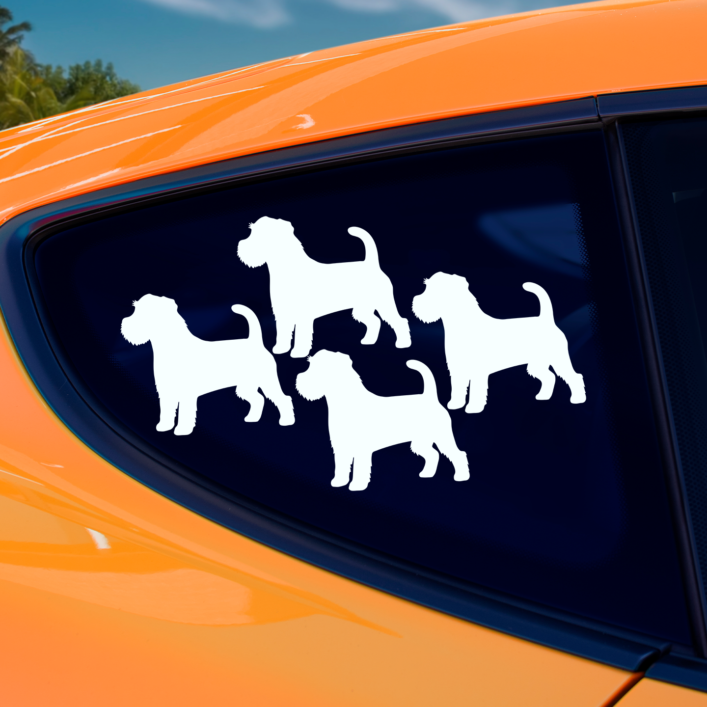 Jack Russell Silhouette Stickers