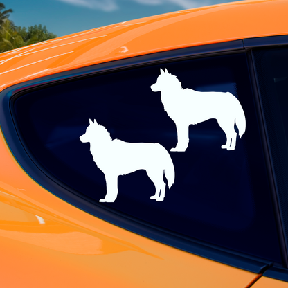 Siberian Husky Silhouette Stickers