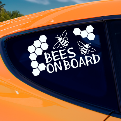 Bees On Board Sticker