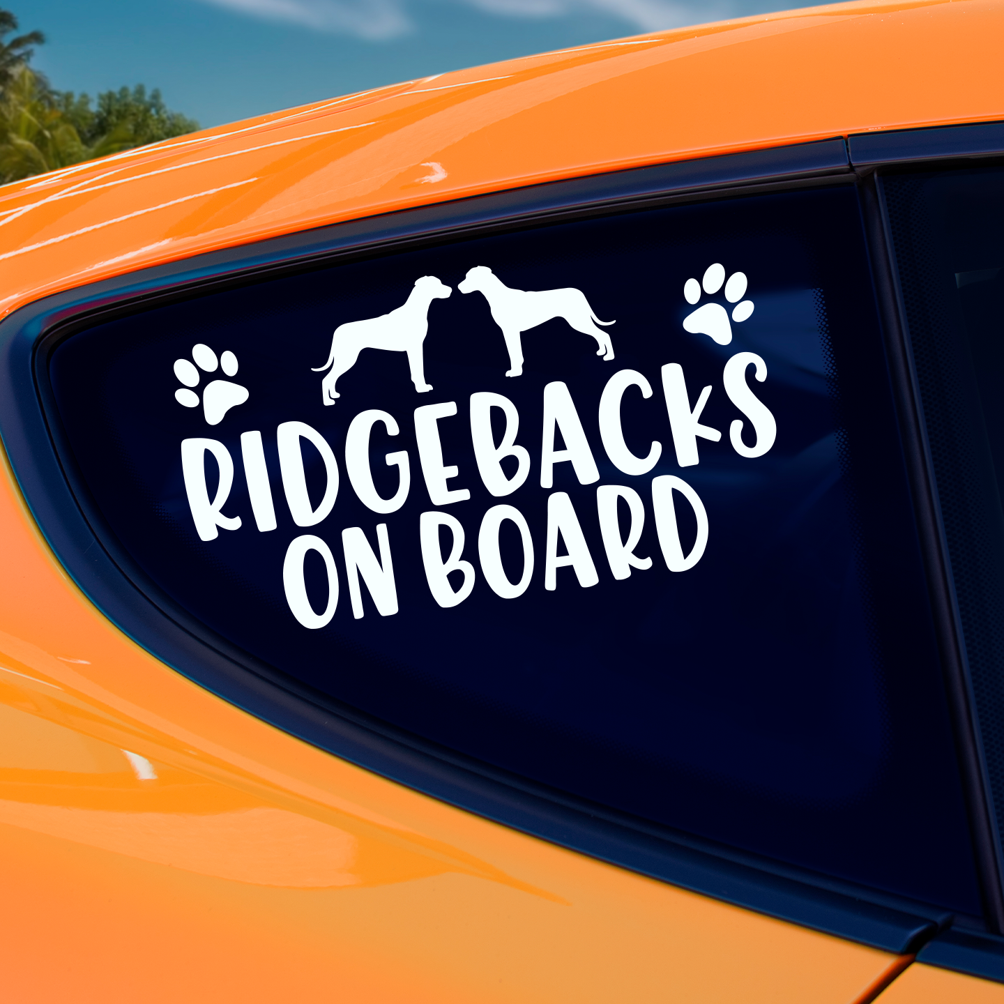 Rhodesian Ridgebacks On Board Sticker