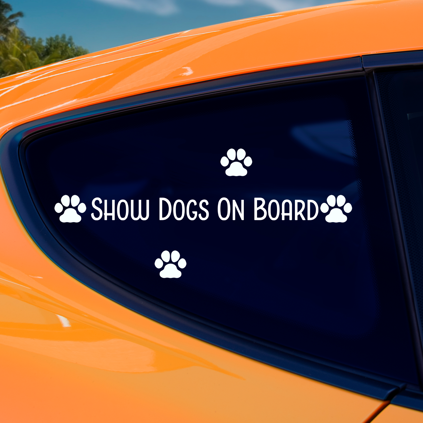 Show Dogs On Board Sticker