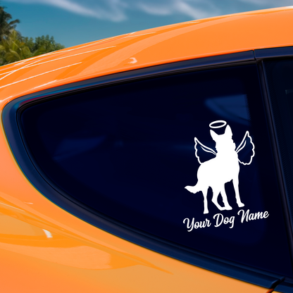 German Shepherd With Angel Wings Sticker