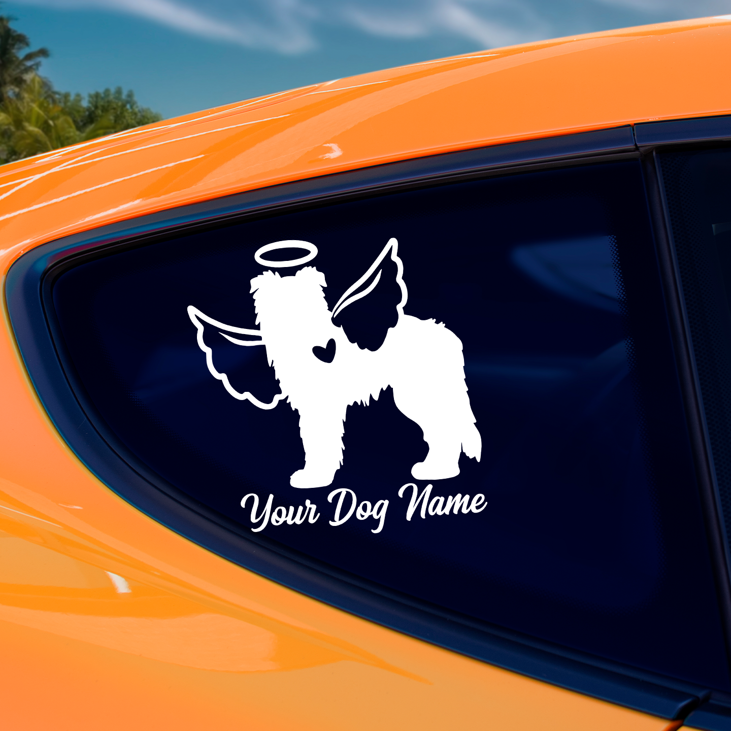 Border Collie With Angel Wings Sticker