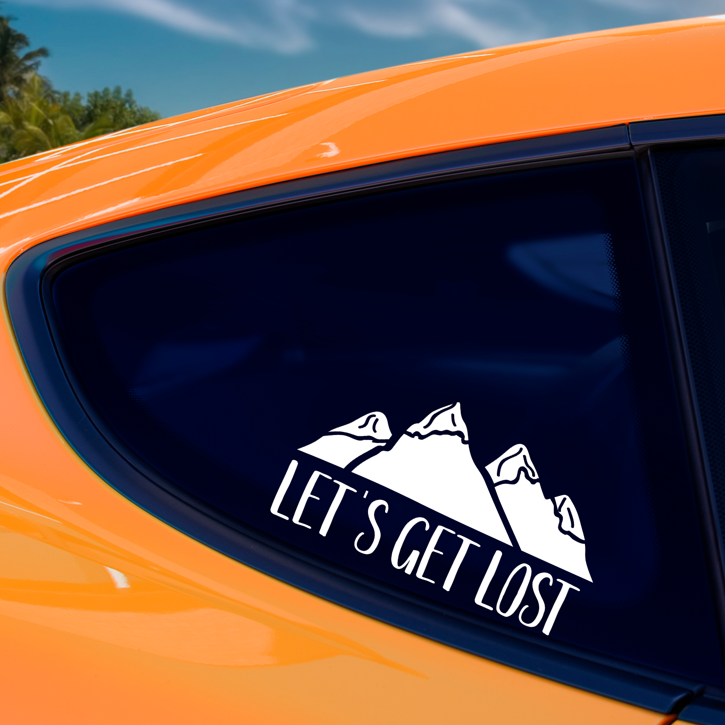 Lets Get Lost Sticker