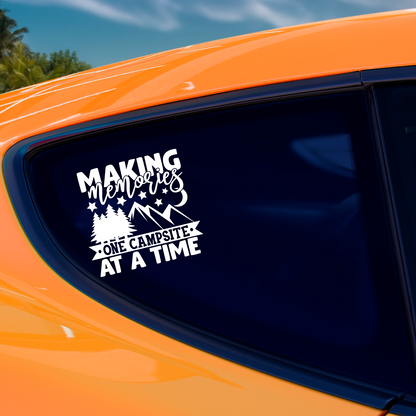 Making Memories One Campsite At A Time Sticker