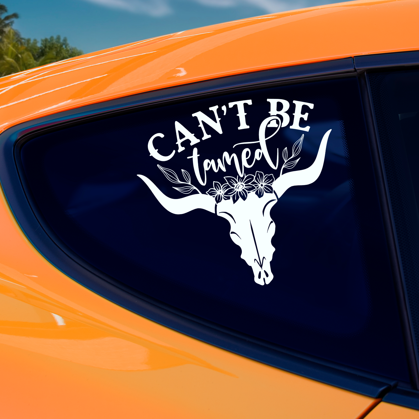 Longhorn Can't Be Tamed Sticker