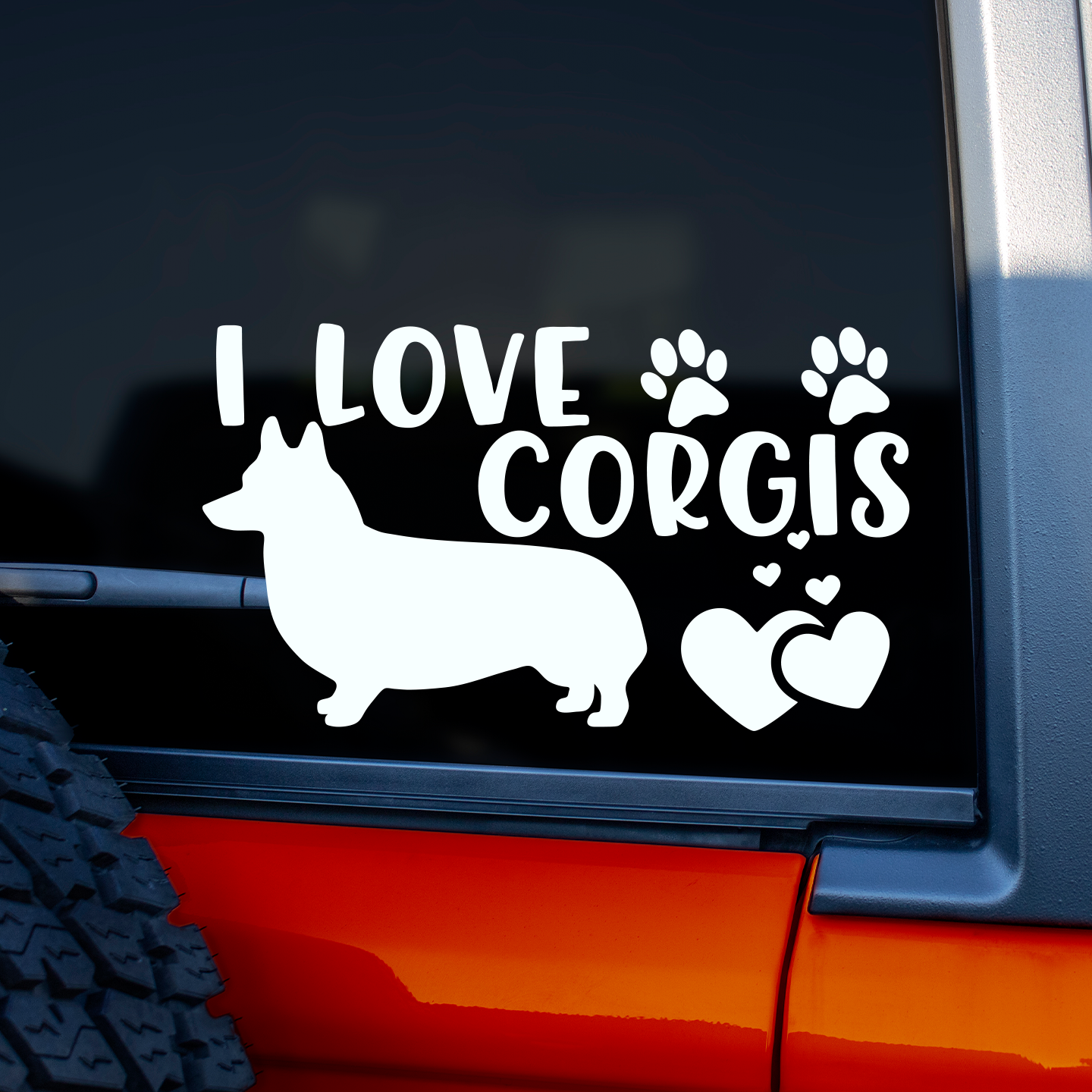 I Love Corgis Sticker