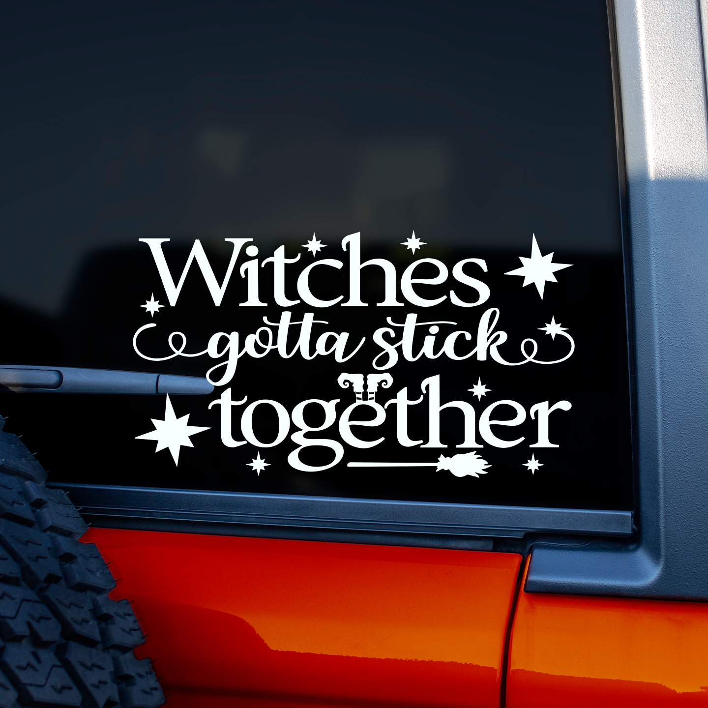 Witches Gotta Stick Together Sticker