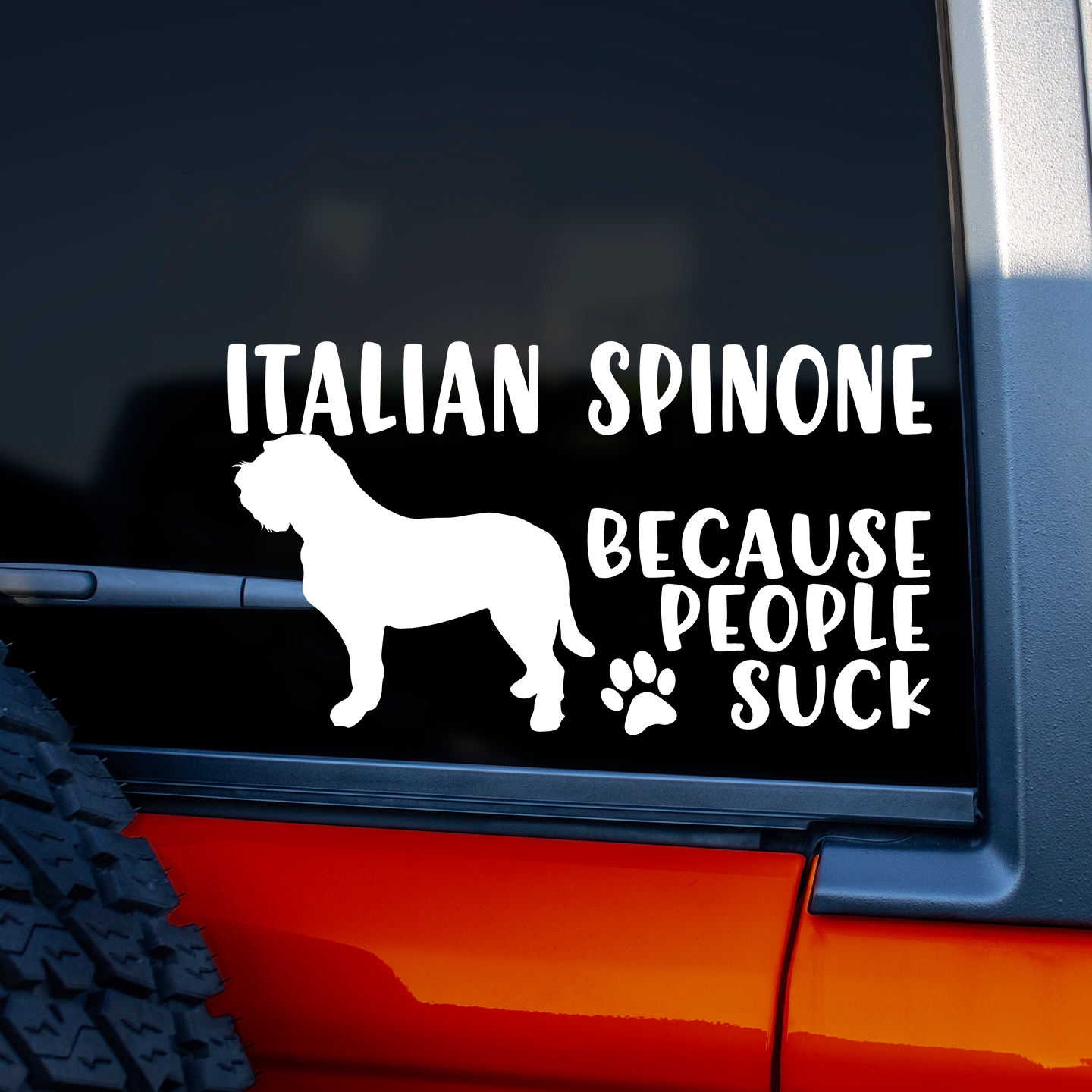 Italian Spinone Because People Suck Sticker