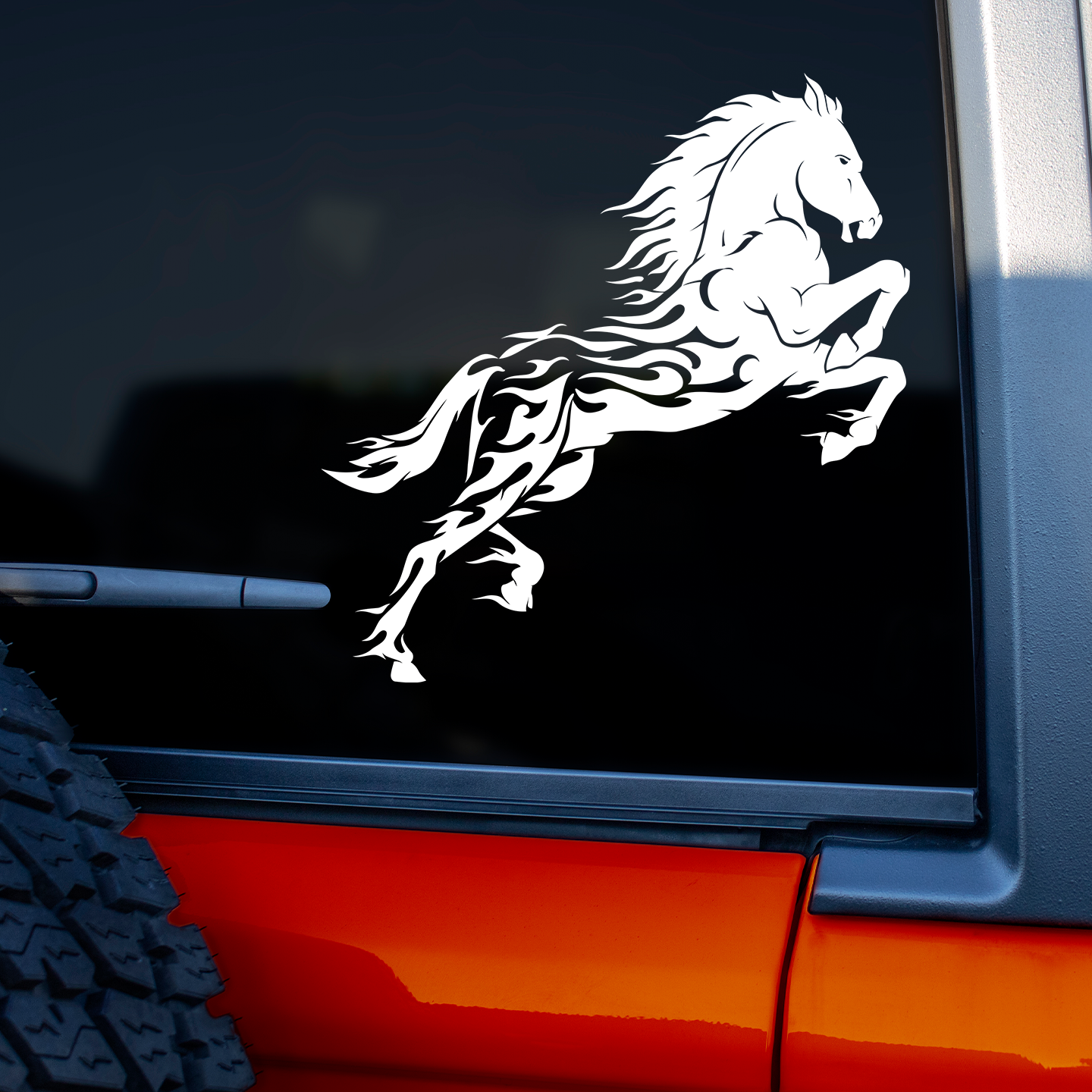 Horse Flames Sticker