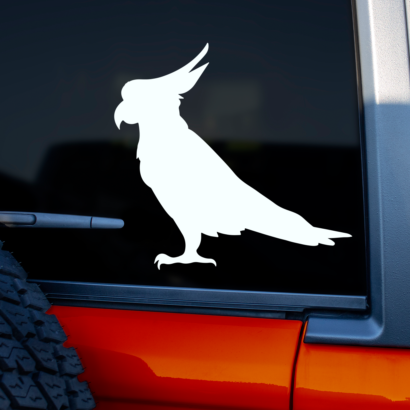 Cockatoo Silhouette Stickers