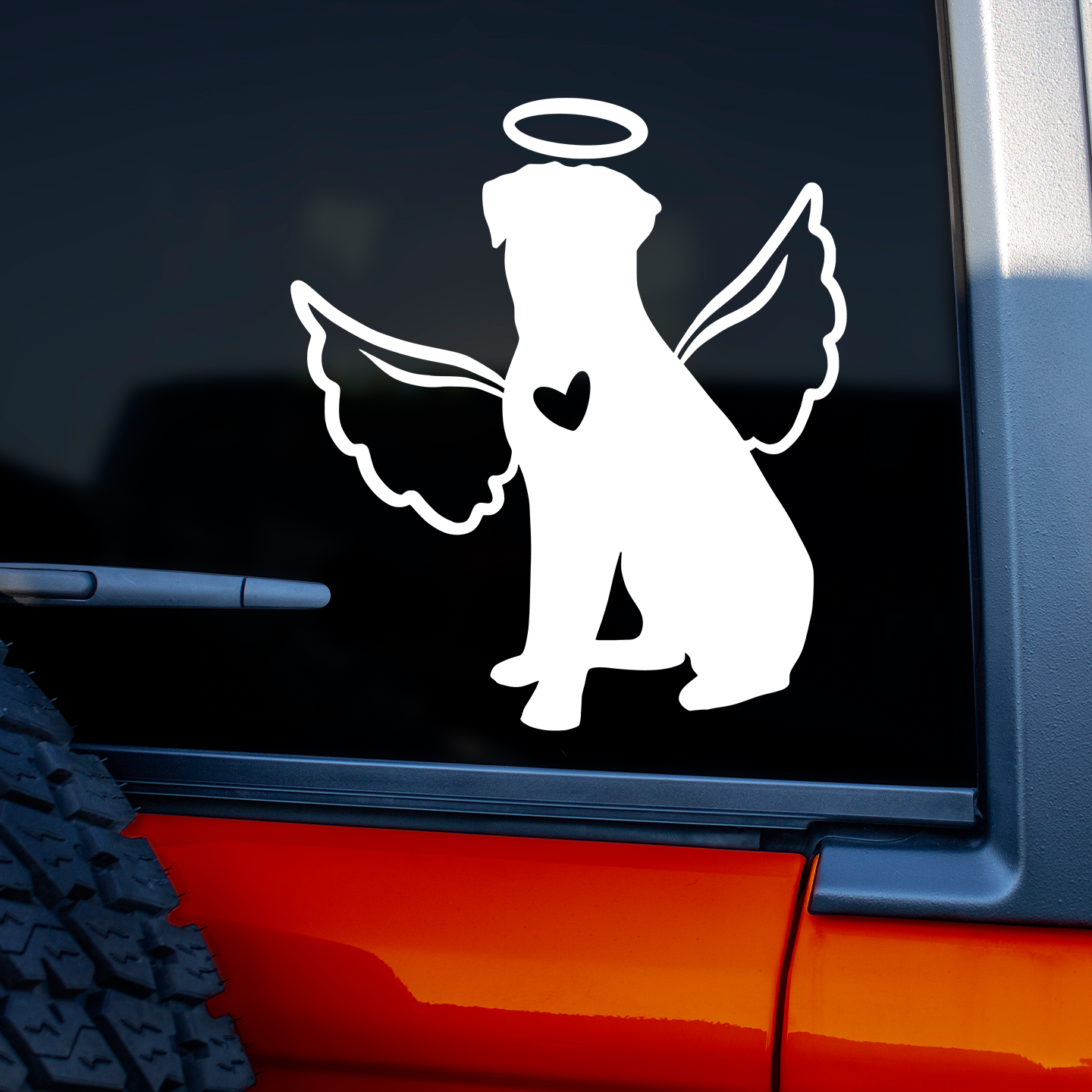 Rottweiler With Angel Wings Sticker